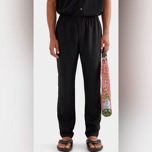 Venroy Tensel Lounge Chino Pants Black | Size M